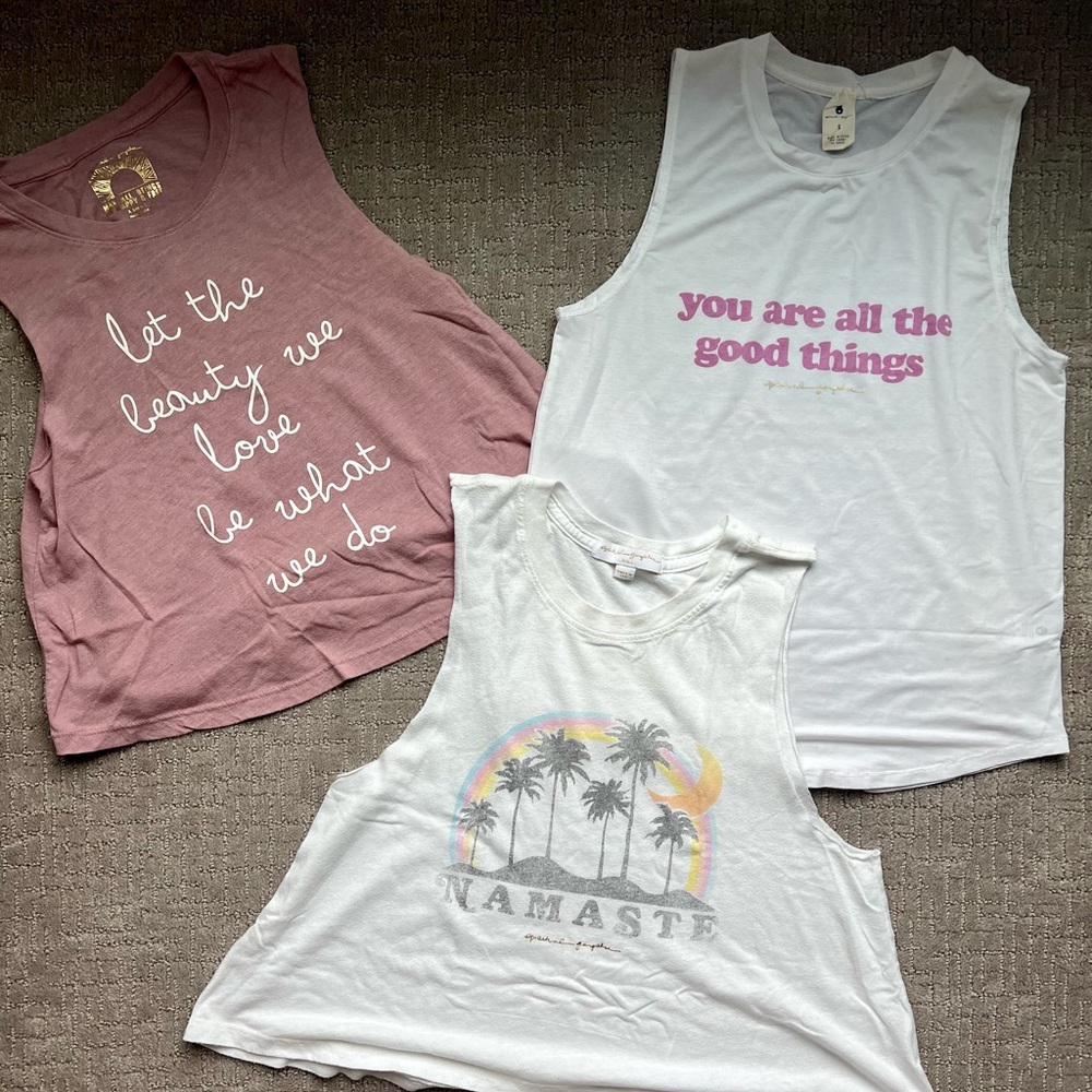 Lot of 3 Spiritual Gangter tanks